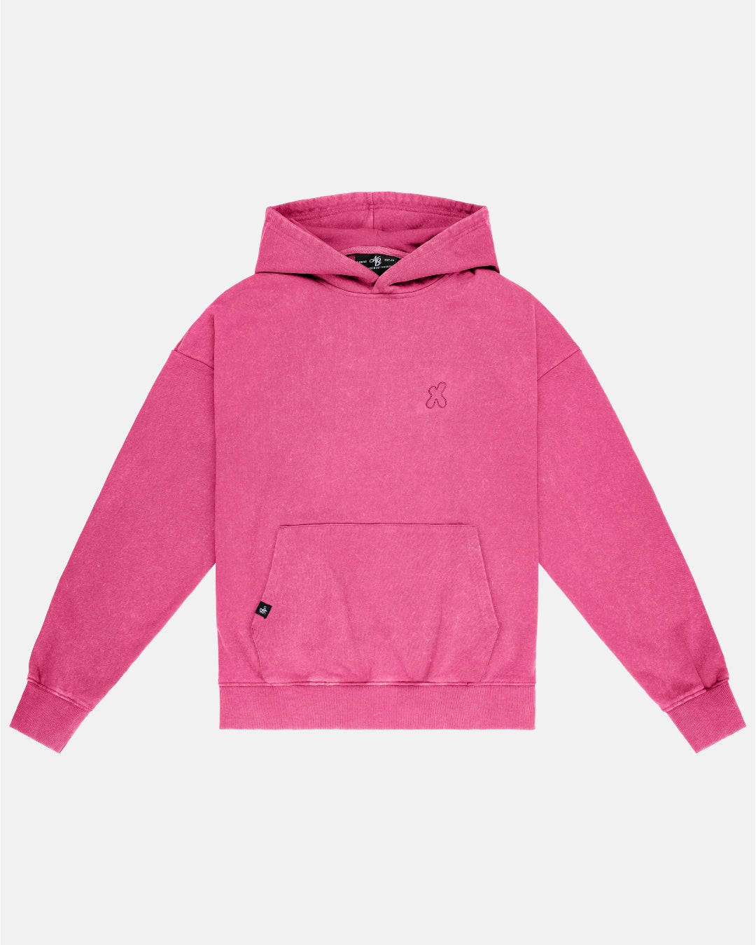 Vintage Embroidered Hoodie | Washed Pink