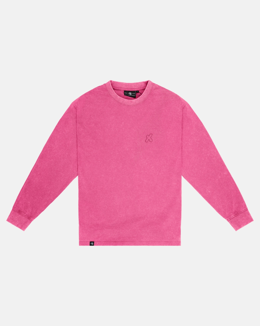 Vintage Embroidered Long Sleeve | Washed Pink
