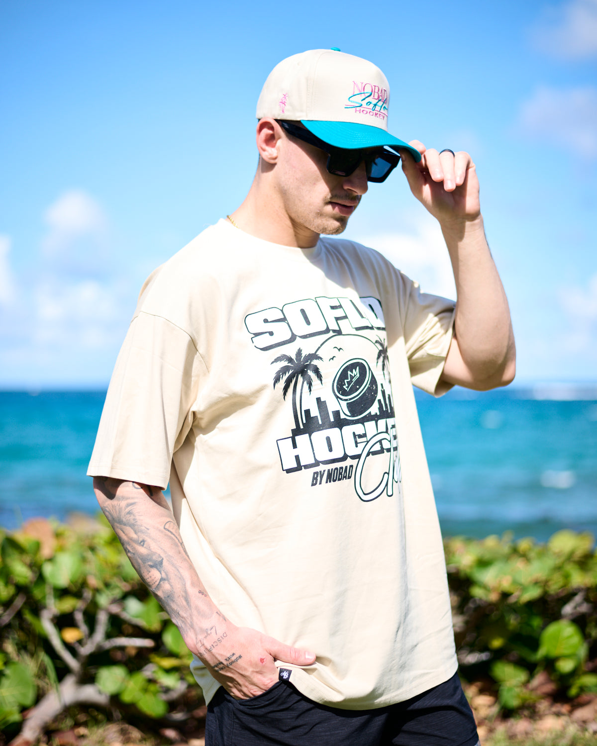 SoFlo Hockey T-Shirt | Tan-thumbmail-3