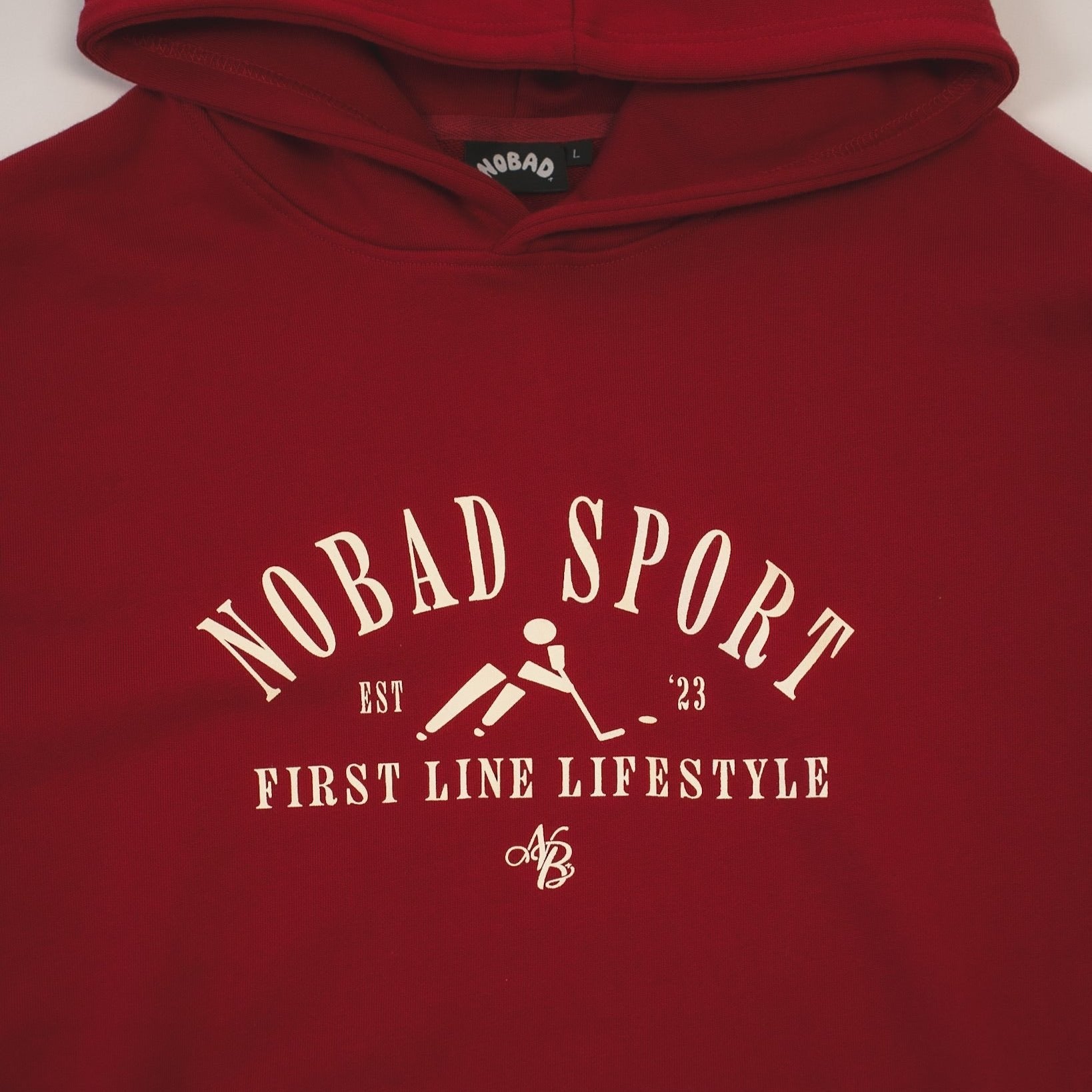 First Line NOBAD Sport Red Hoodie