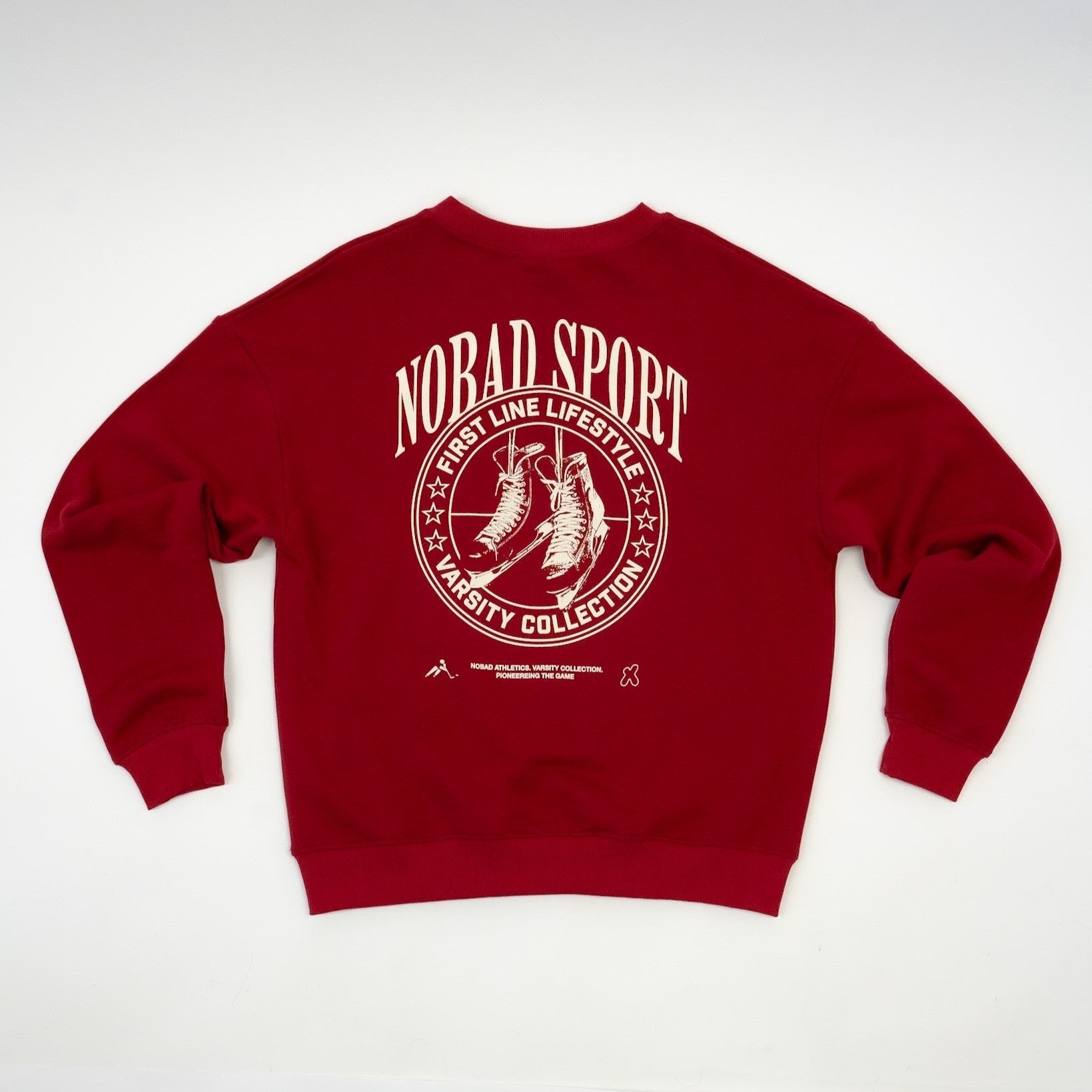 Varsity NOBAD Sport Red Crewneck