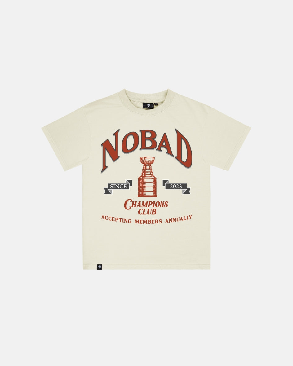 Champions Club T-Shirt- Cream