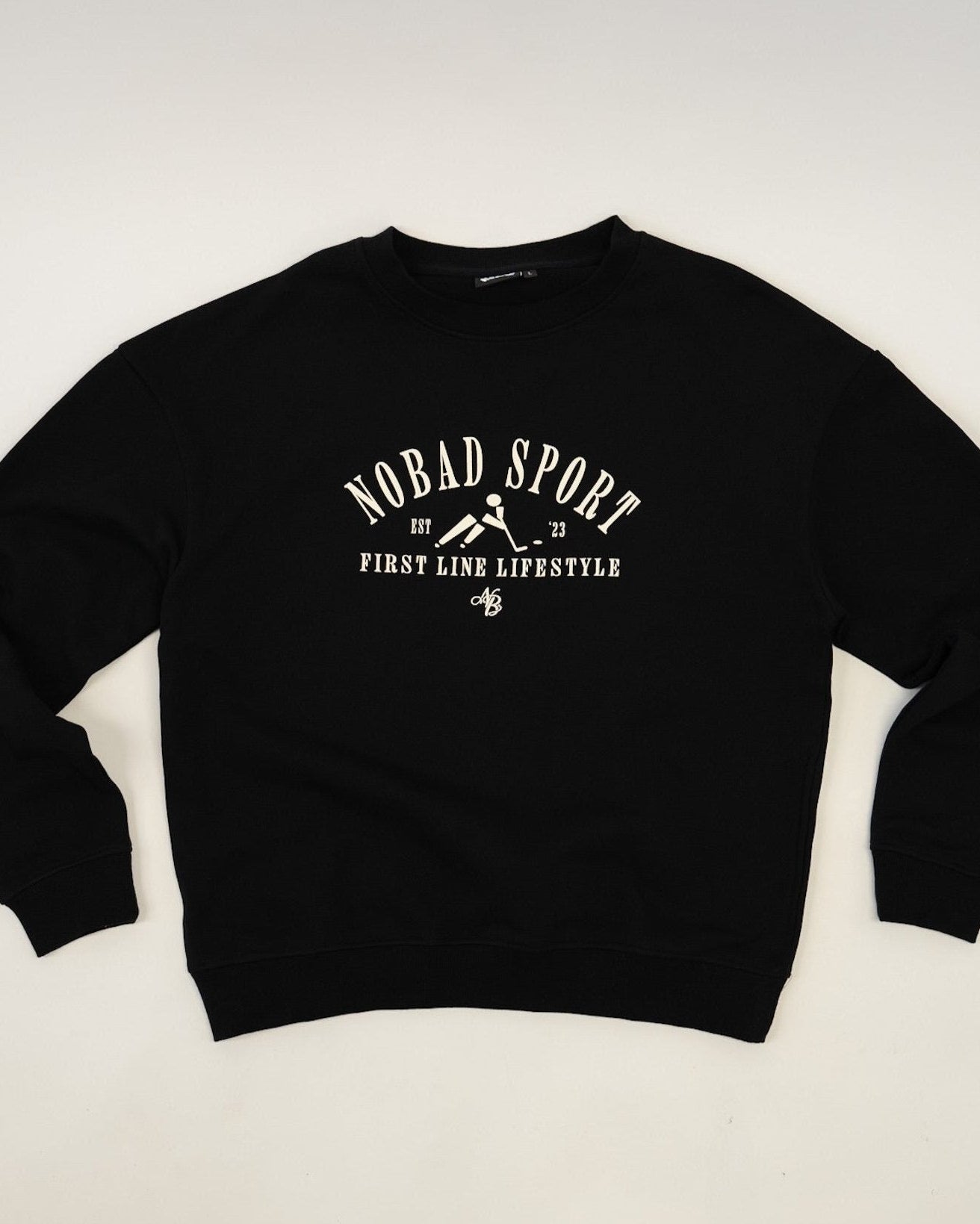 First Line NOBAD Sport Black Crewneck