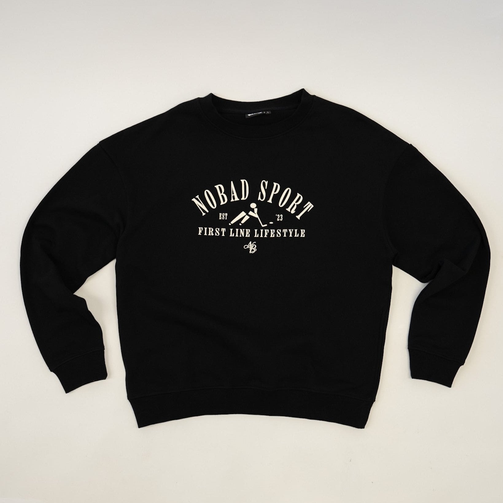 First Line NOBAD Sport Black Crewneck