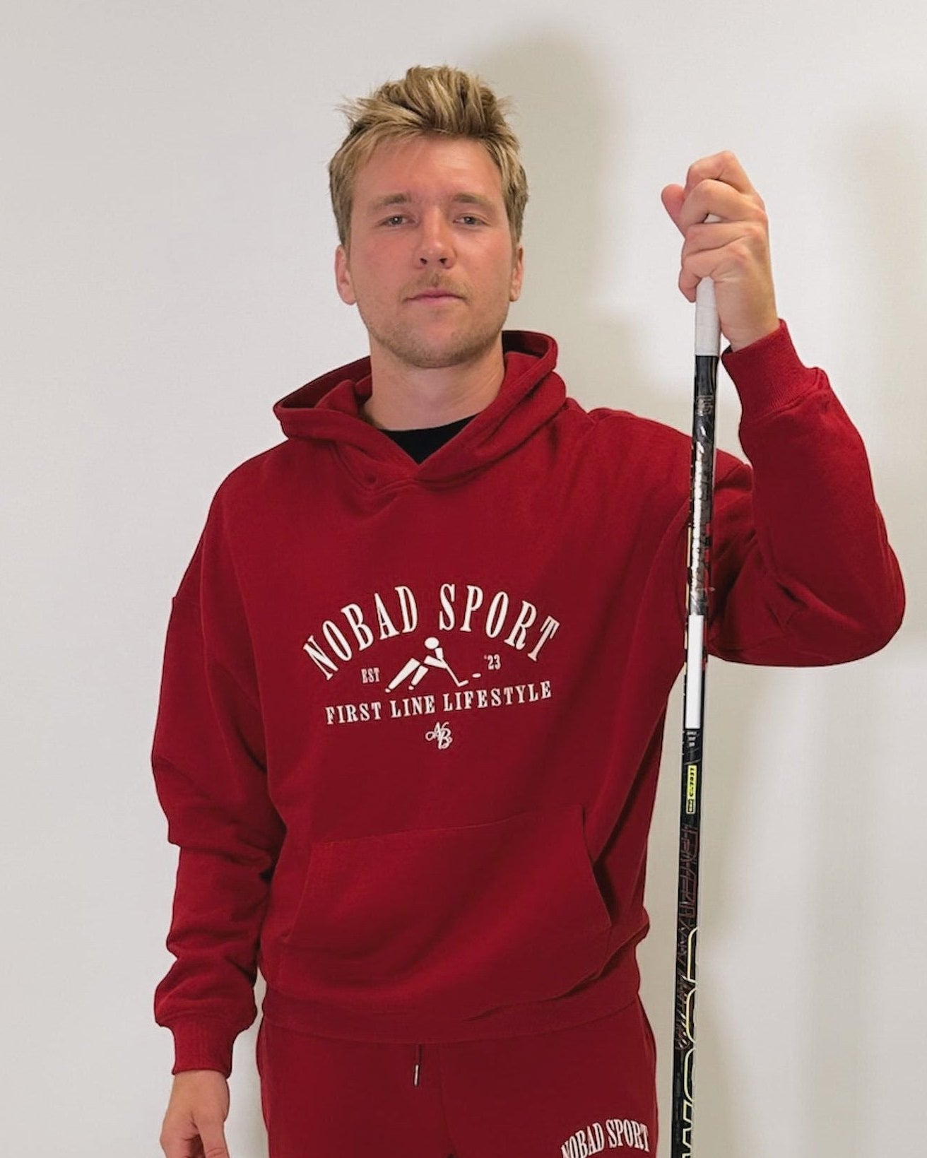First Line NOBAD Sport Red Hoodie