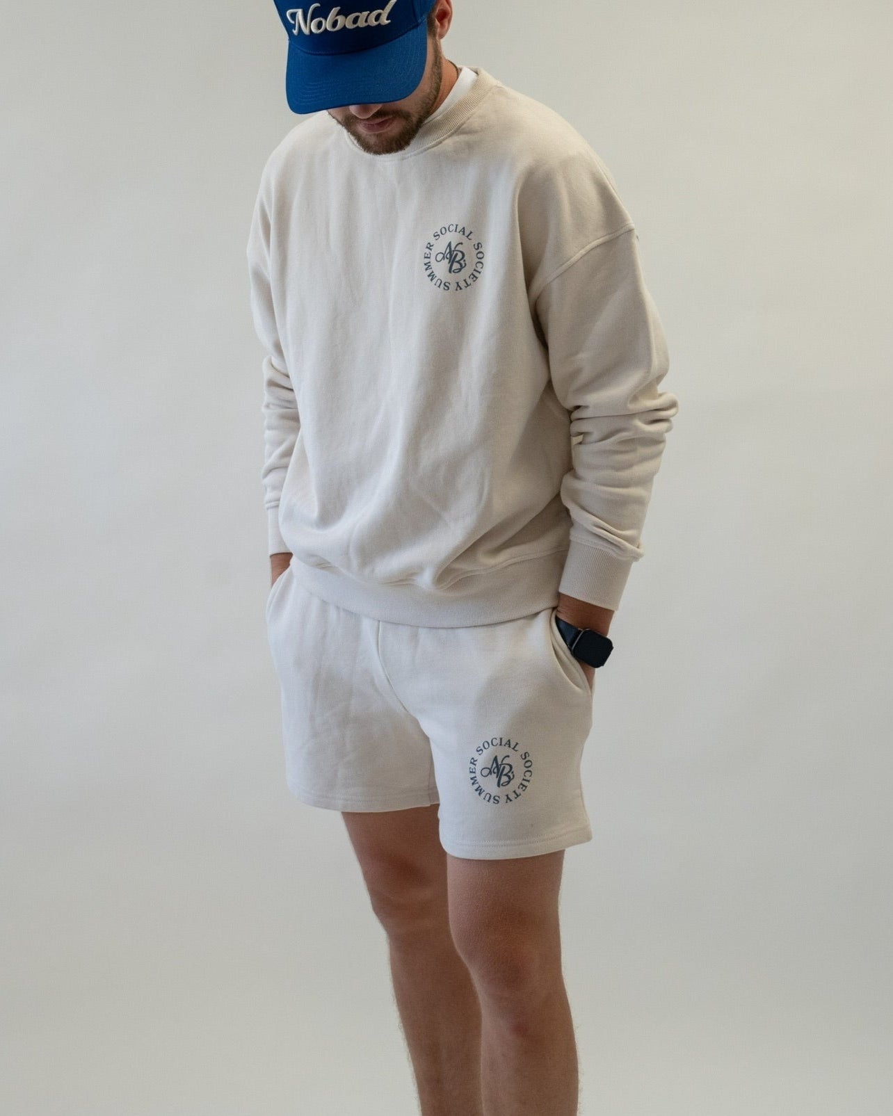 TAN OFF-SEASON SWEAT SHORTS