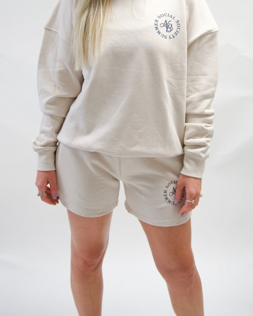 TAN OFF-SEASON SWEAT SHORTS