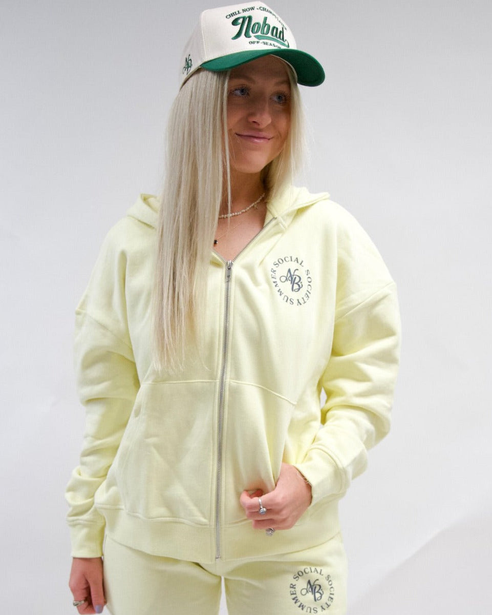 YELLOW OFF-SEASON ZIP UP
