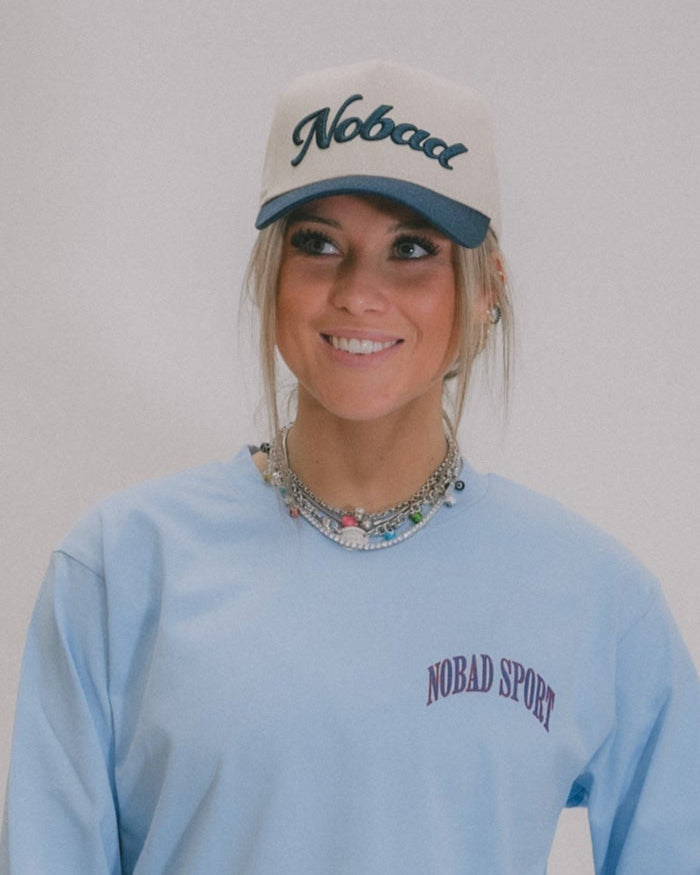 NOBAD Classic Navy Snapback Hat-5