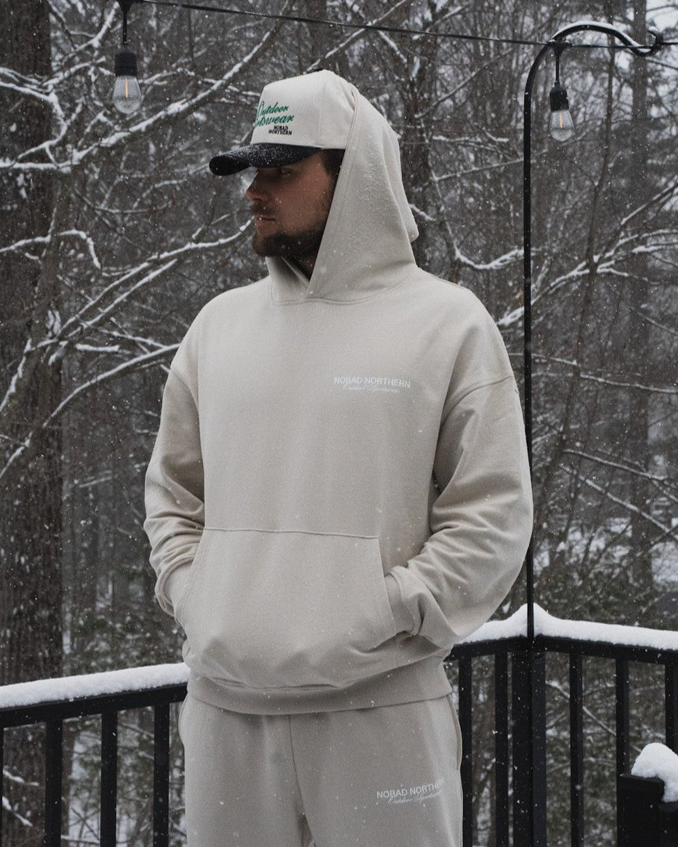 Sportswear Hoodie | Tan-thumbmail-3