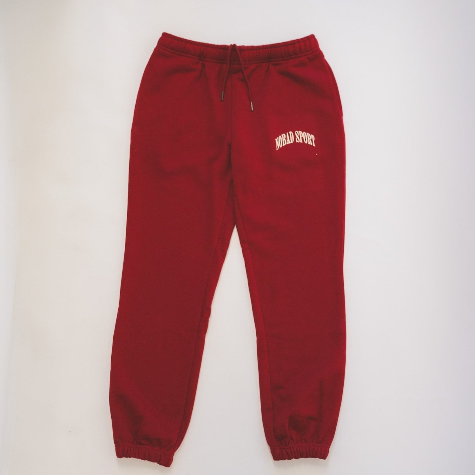 Varsity NOBAD Sport Red Sweatpants