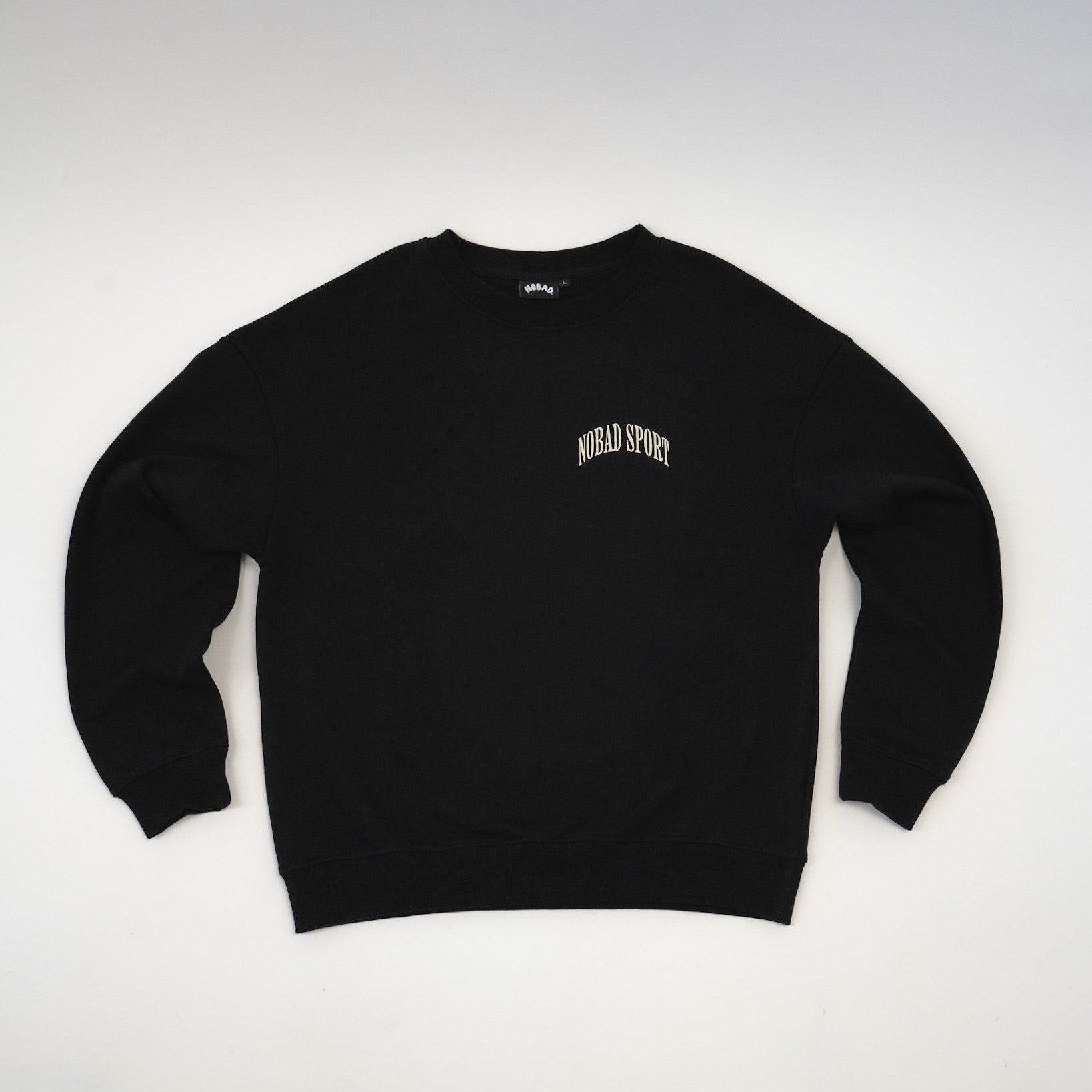 Varsity NOBAD Sport Black Crewneck