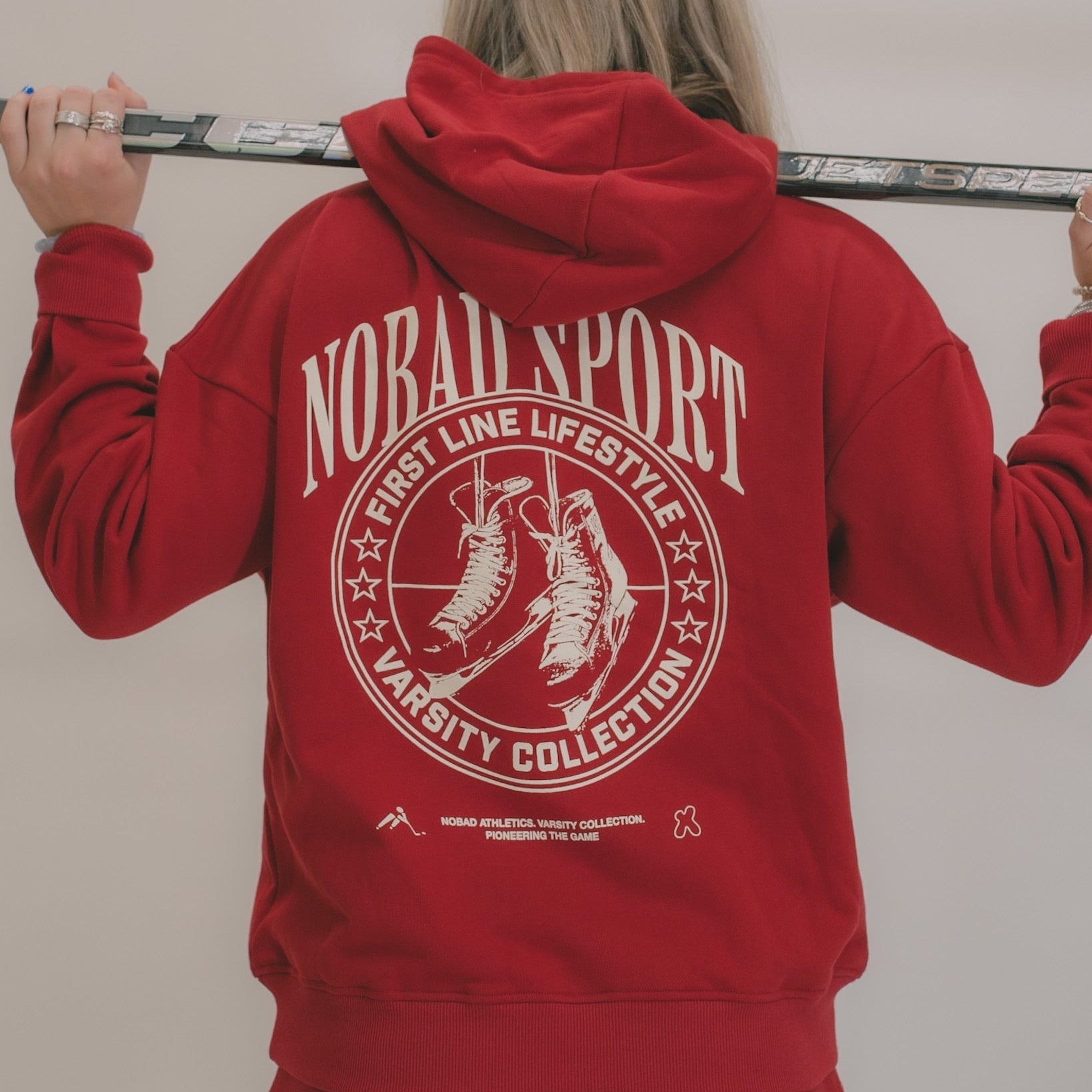 Varsity NOBAD Sport Red Hoodie