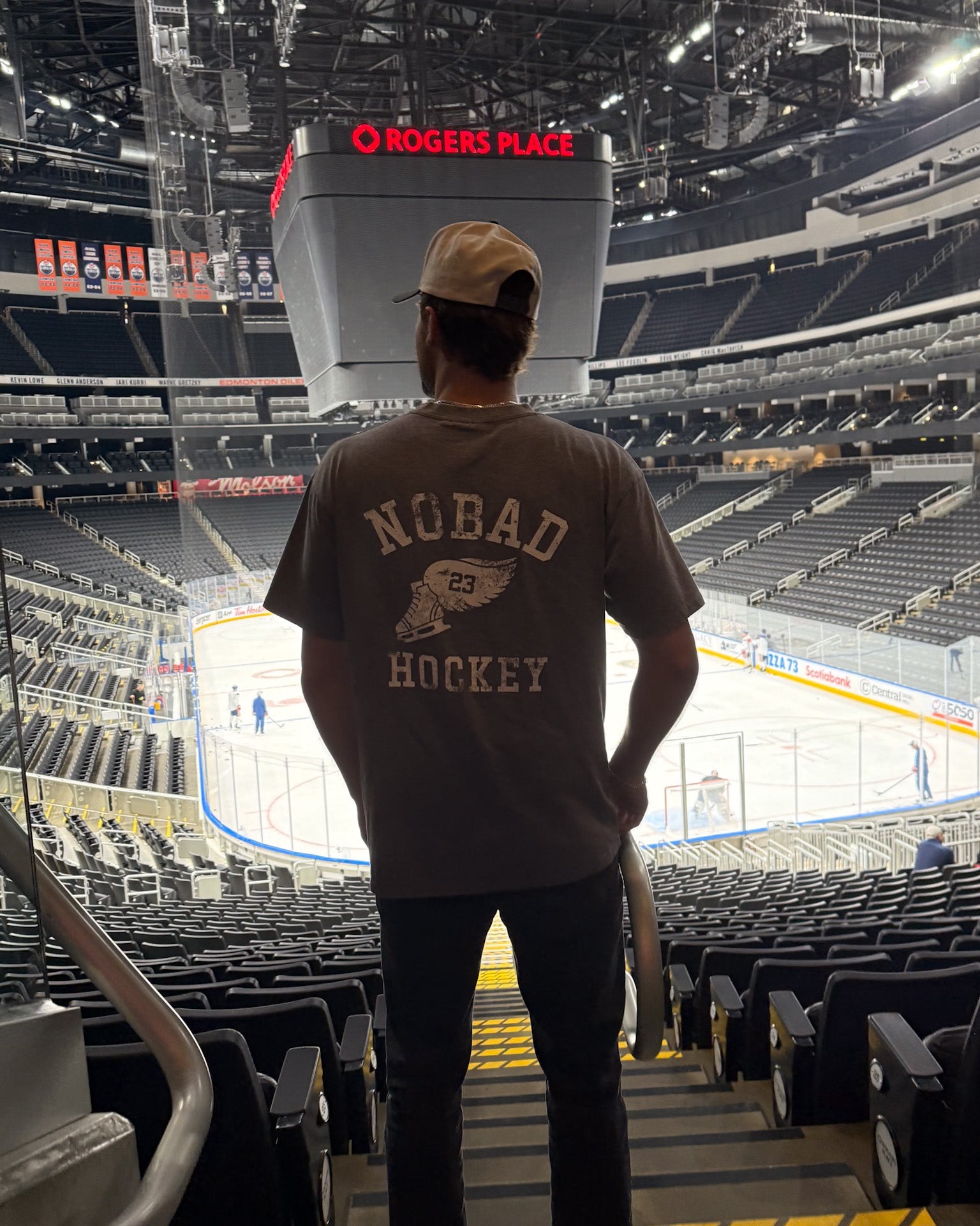 Vintage Hockey T-shirt - Washed Grey