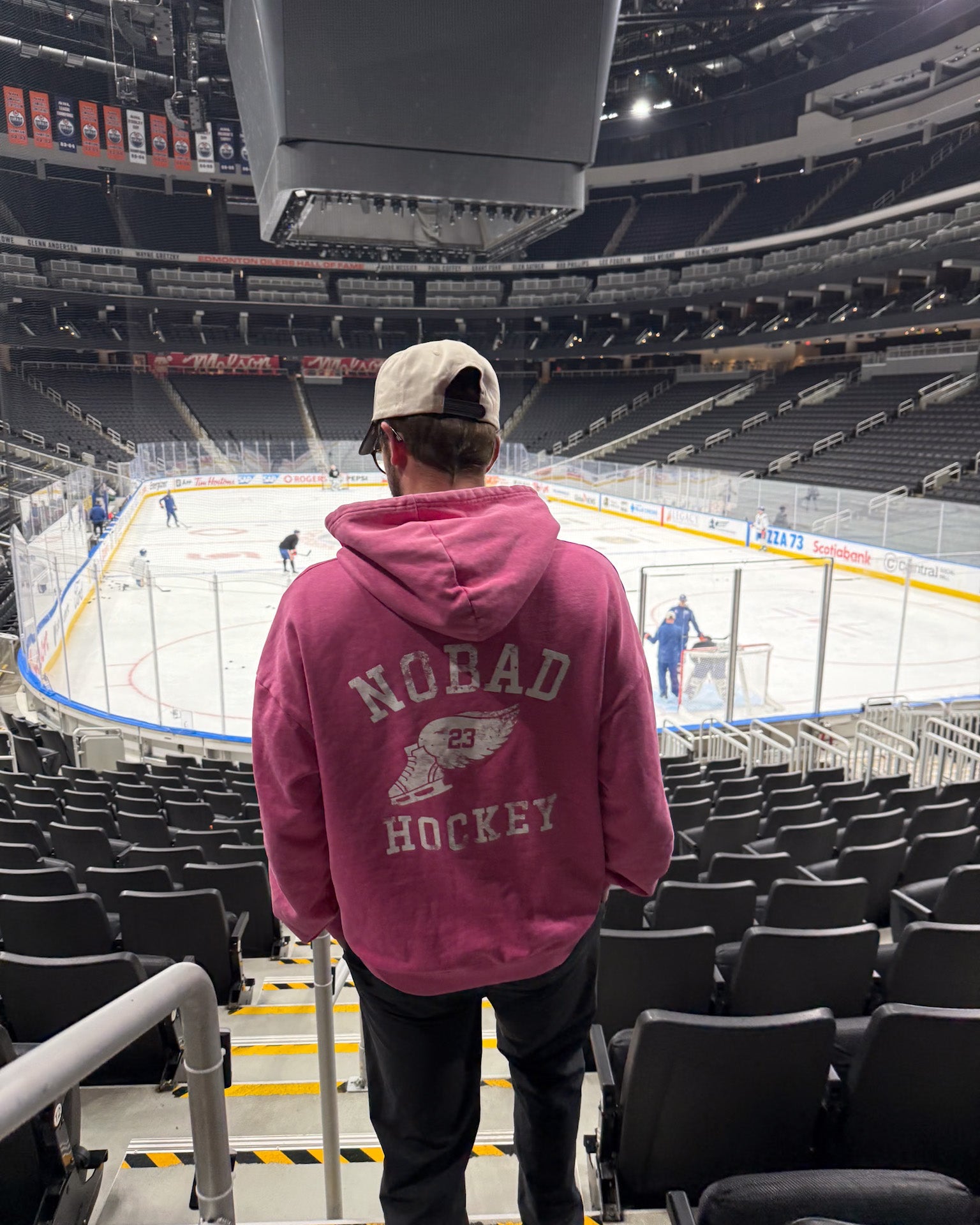 Vintage Hockey Hoodie | Washed Pink