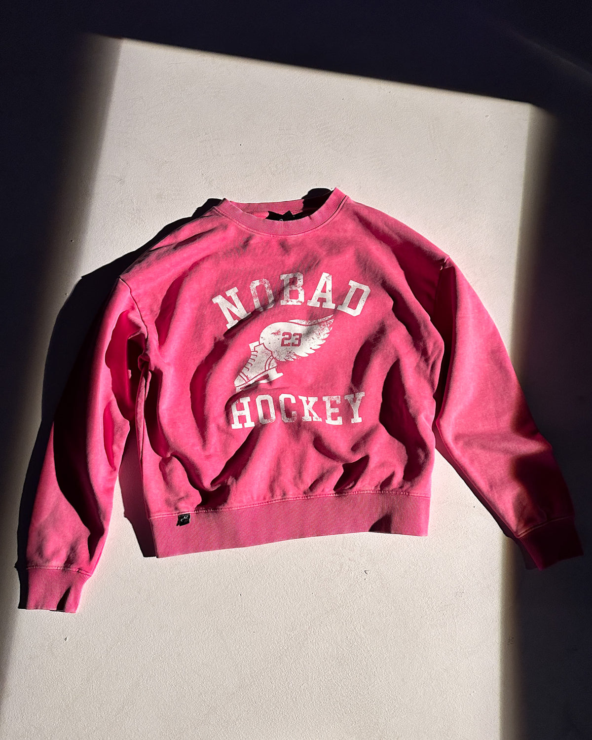 Vintage Hockey Crewneck | Washed Pink-thumbmail-5