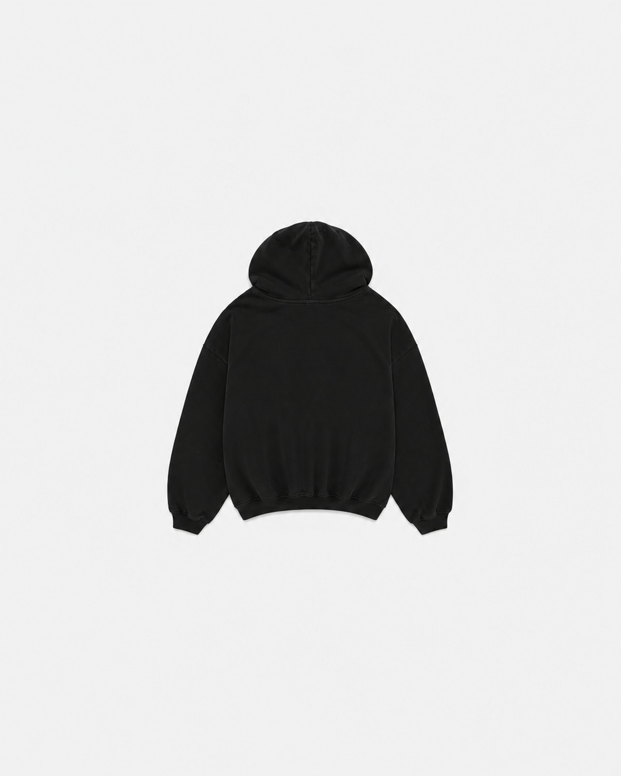 First Line Lifestyle Black Hoodie, back