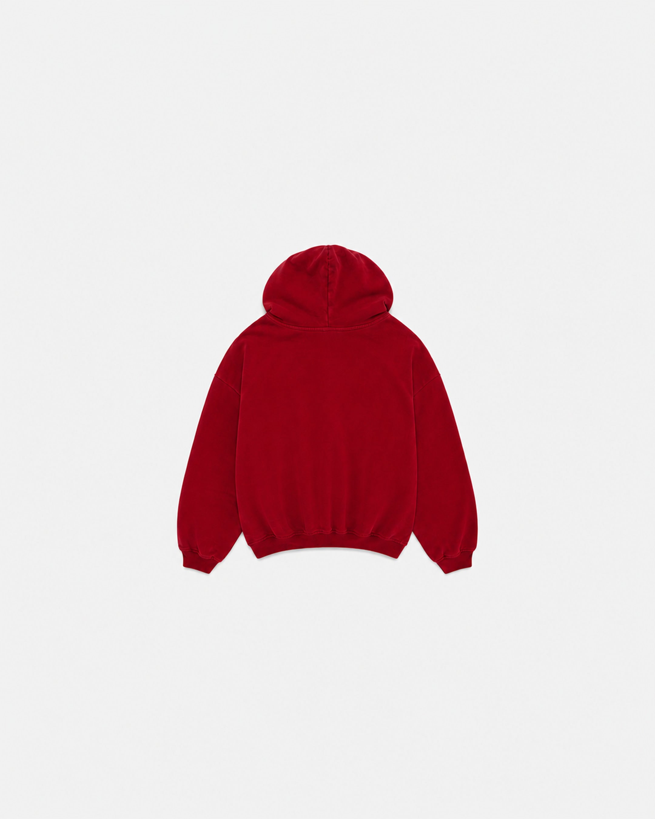 First Line Lifestyle Red Hoodie, back