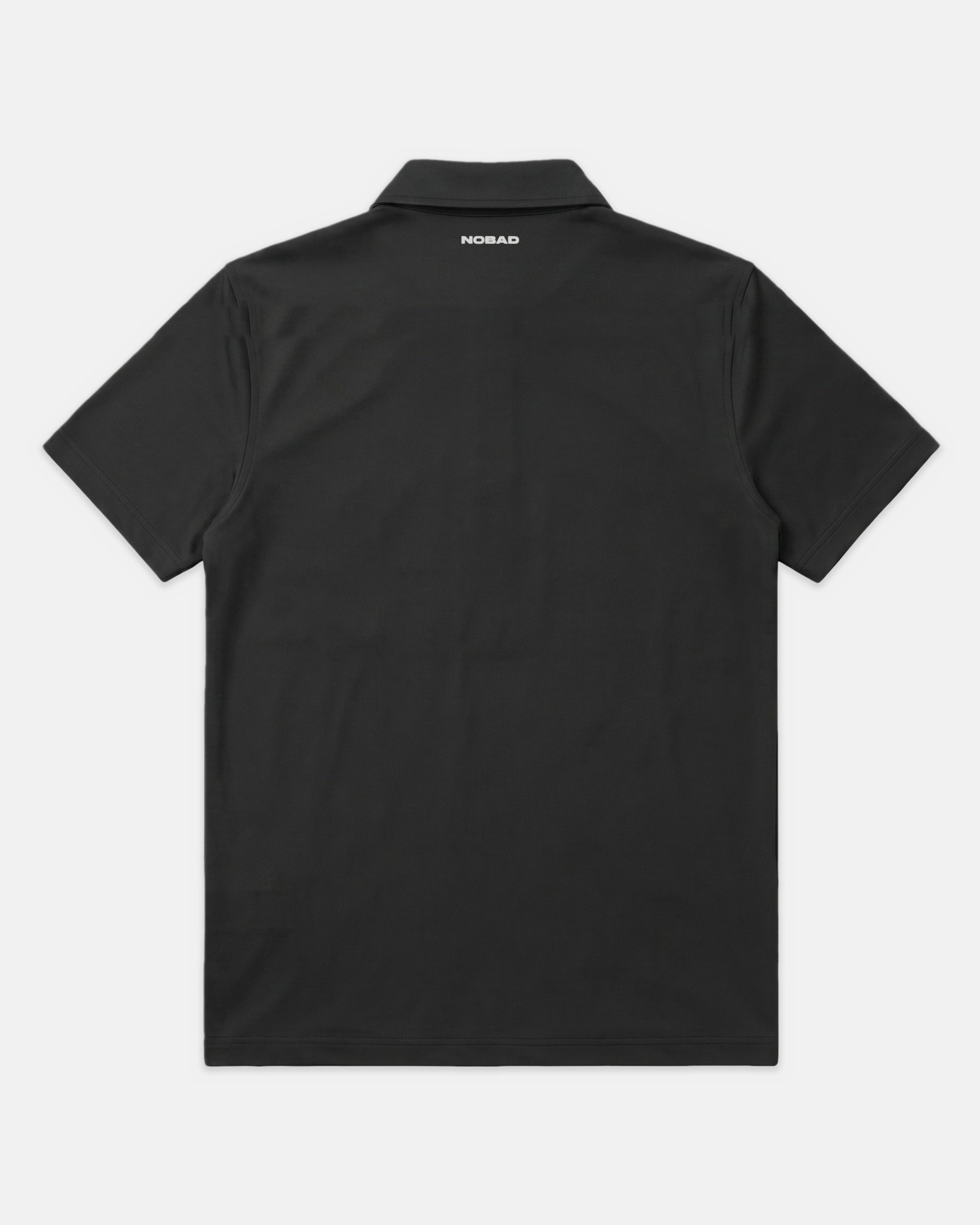 NOBAD Golf Polo in black, back view