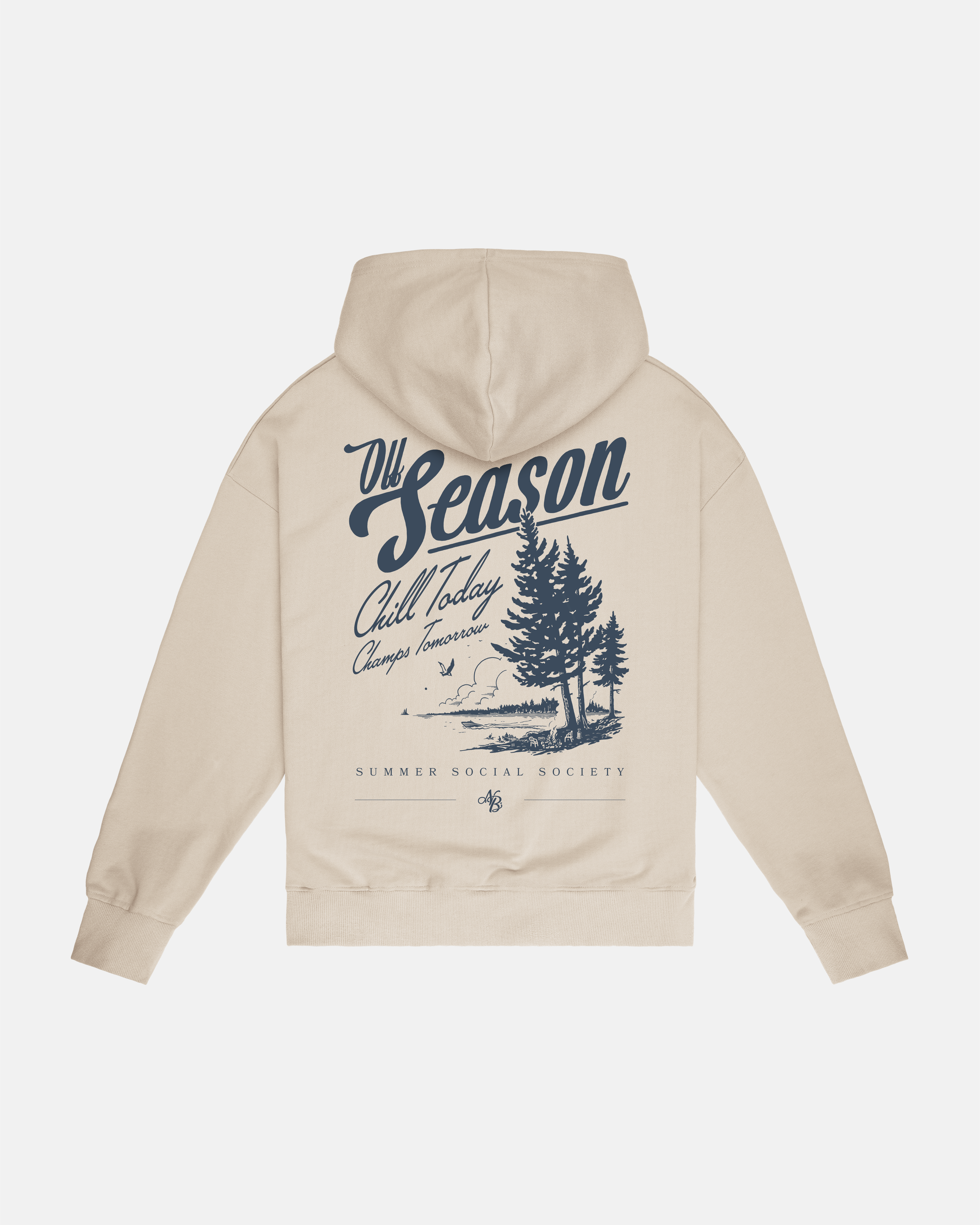 Off-Season Zip Hoodie| Tan
